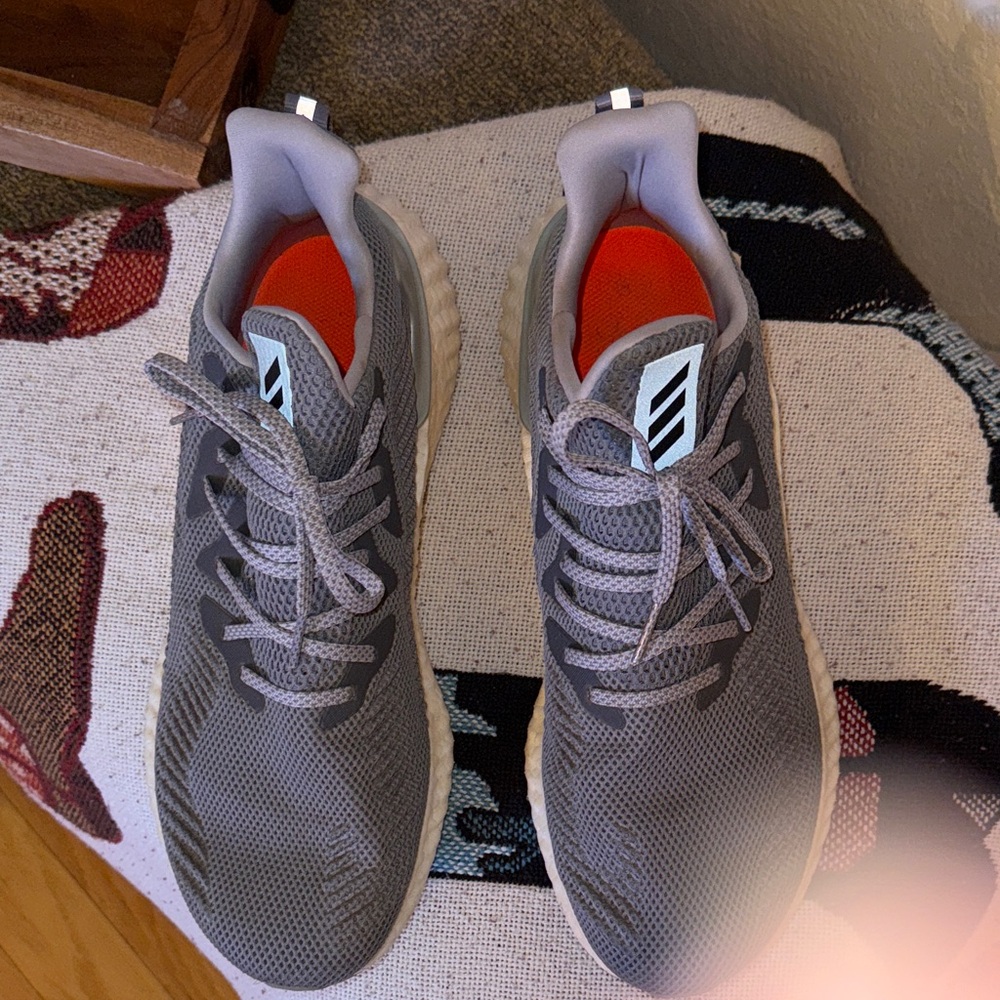 adidas Men's Gray and Orange inside Athletic Shoes
